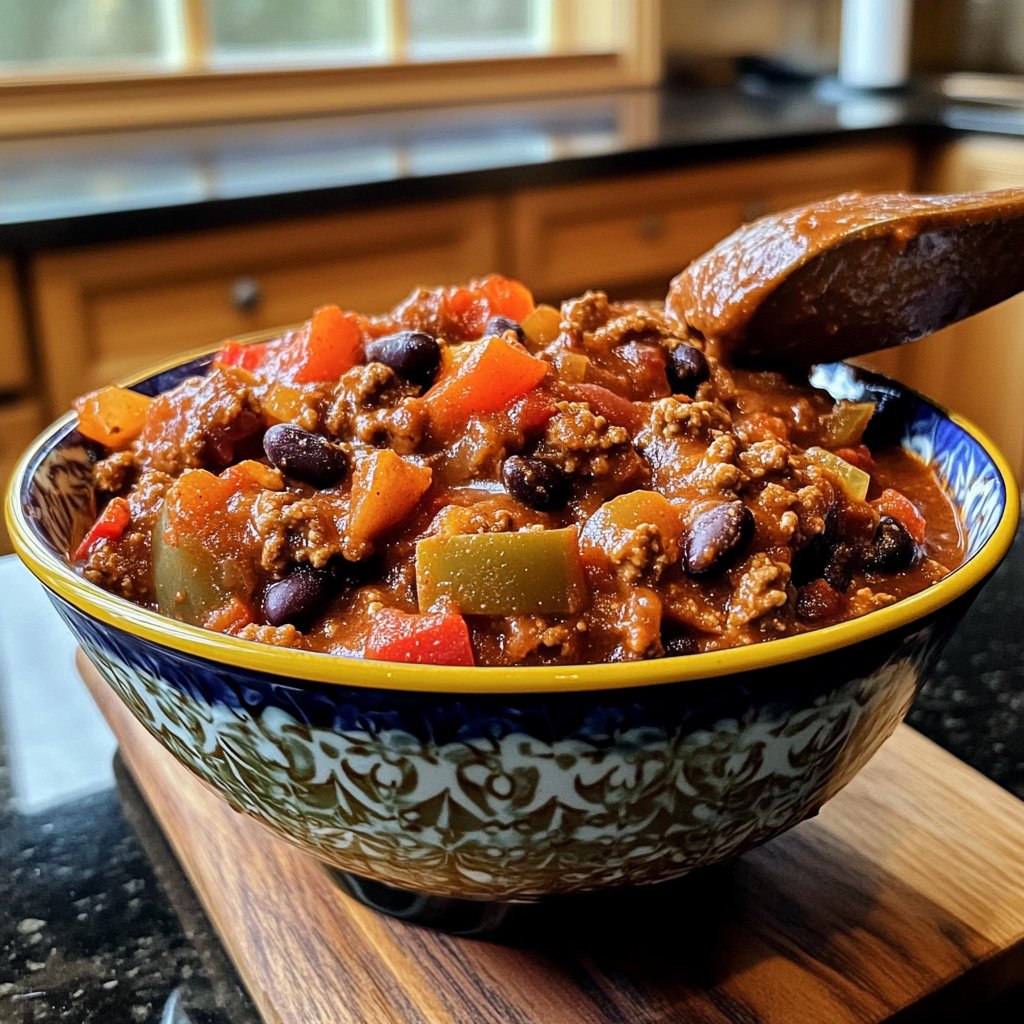 Chili sin Carne mit Kakao