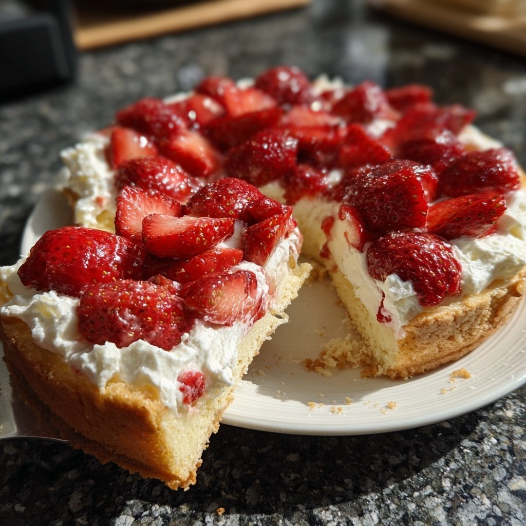 Erdbeerkuchen Mit Sahne