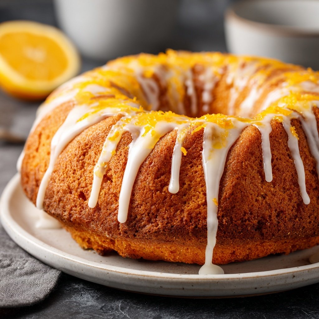 Karottenkuchen Mit Zitronen Zuckerguss