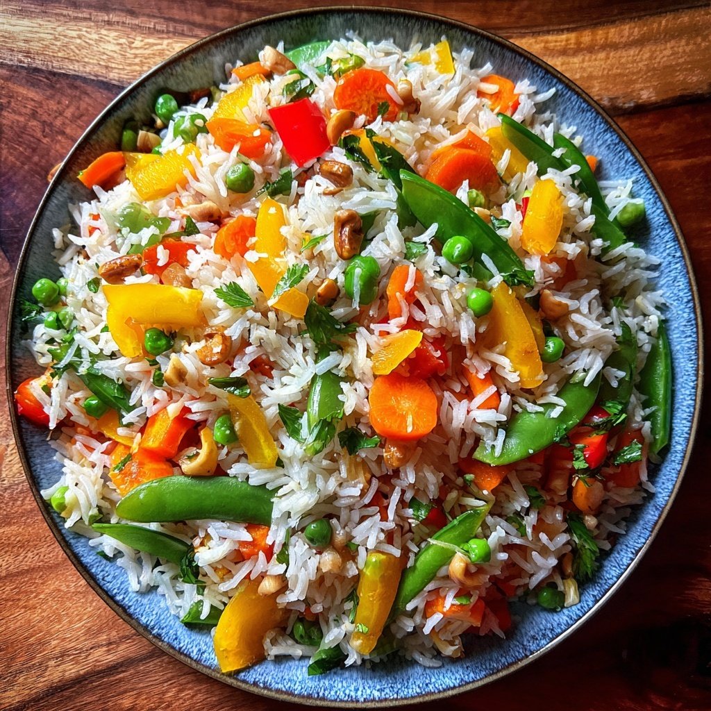 Kalorienarme Reispfanne Mit Gemüse