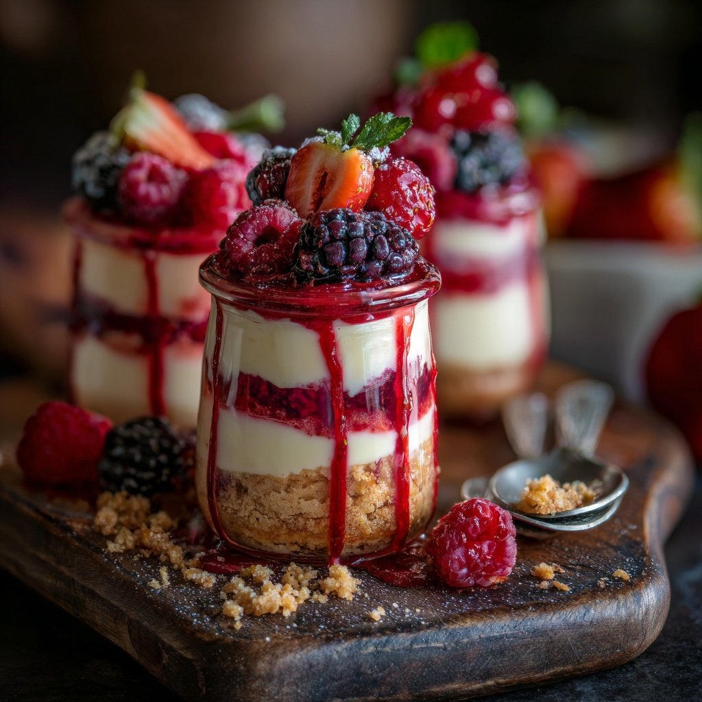 Erdbeer Vanille Creme Mit Beeren